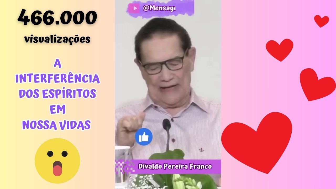 A interferência dos espíritos em nossas vidas 😮 Divaldo Franco  #OMensageiroDaPaz #mensagensdobem
