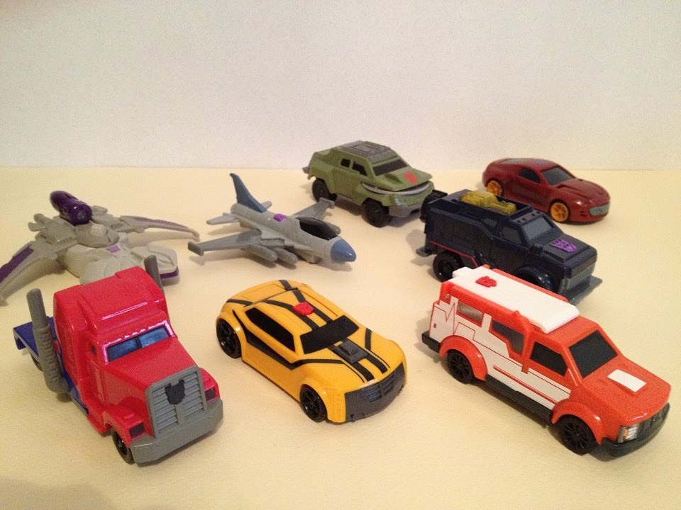 Обзор полного набора игрушек для Хэппи Мил от McDonald's Transformers Prime (2012)