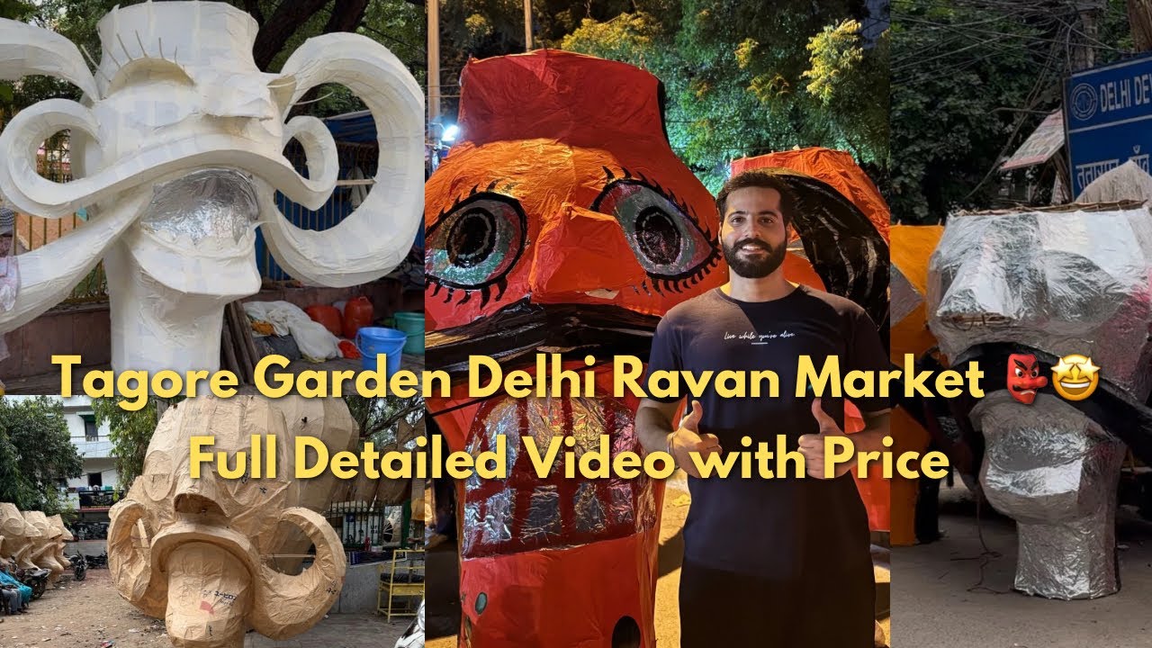 Khatarnak Ravan of Delhi 👺😮 | Full Coverage Ravan Market | Cheapest and Biggest Ravan with prices