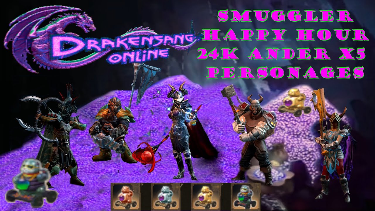 Drakensang Online | Smuggler 24k for 5 characters - more than 120k ander in an hour | #mmorpg