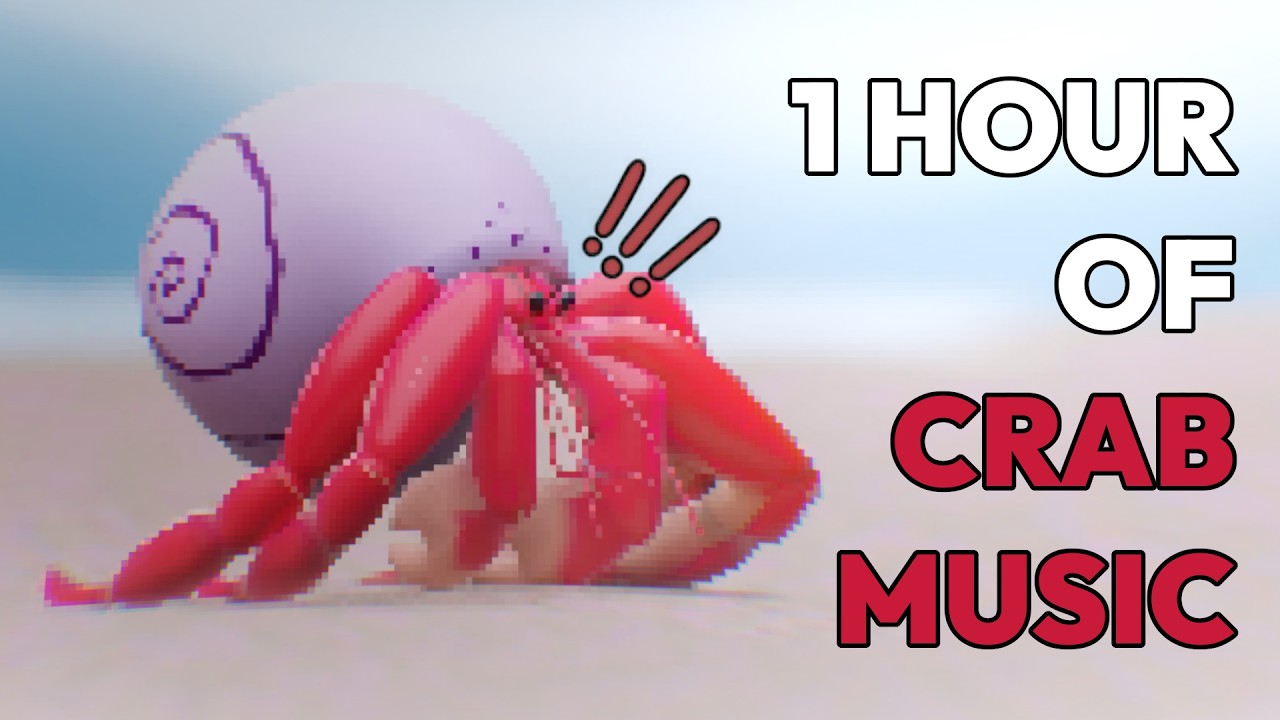 ♫ CRAB MUSIC | 1 hour of tropical tide pool tunes for crabs and little creatures ♪