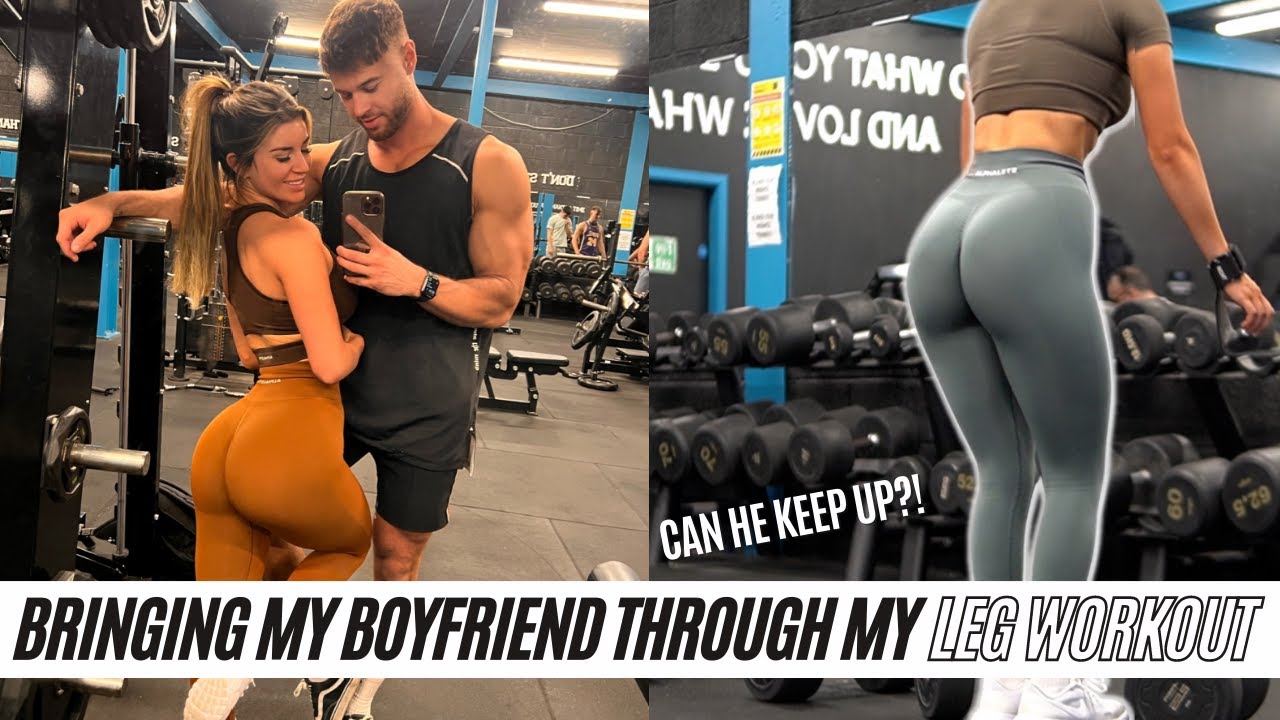 Bringing My Boyfriend Through My Leg Day Routine | Train With Us!