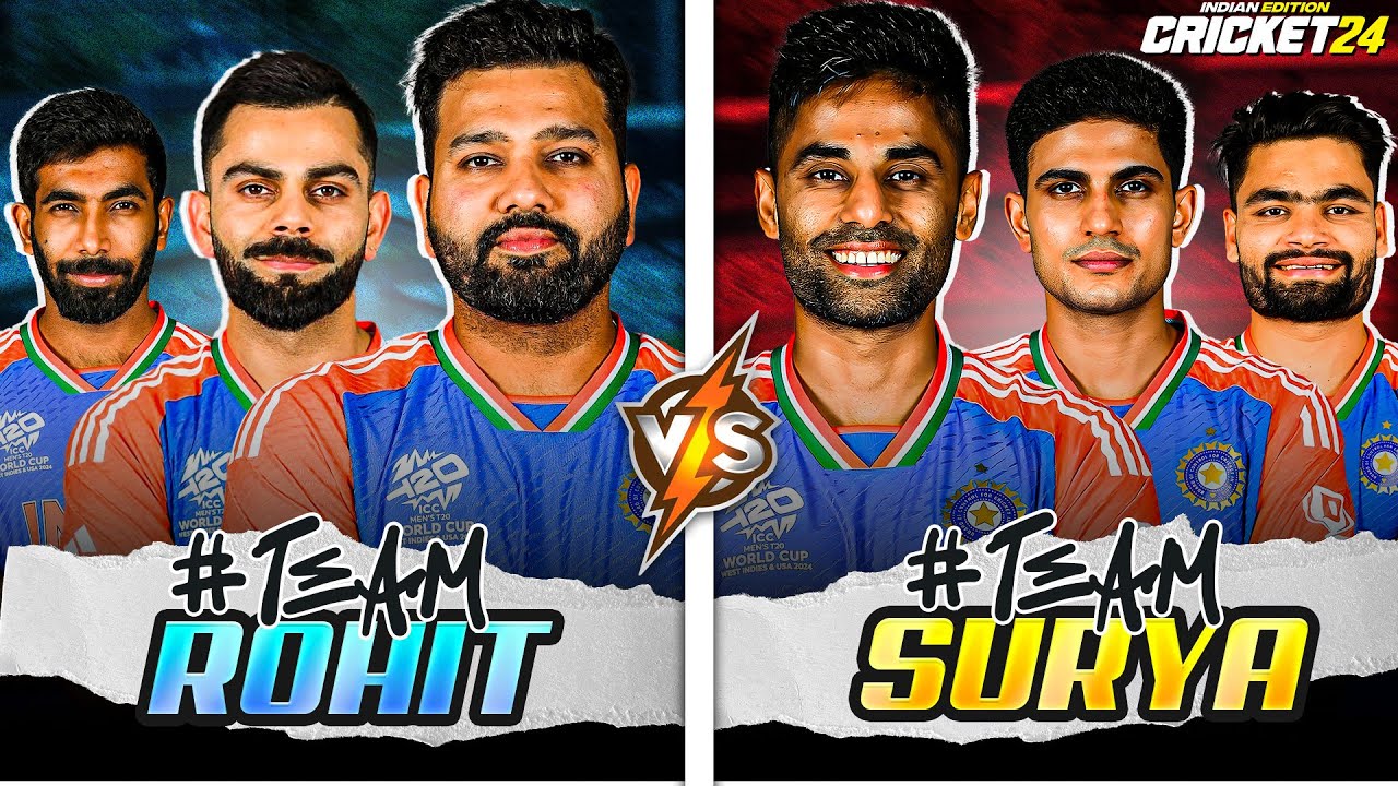 ROHIT SHARMA 🆚 SURYA KUMAR YADAV in CRICKET 24
