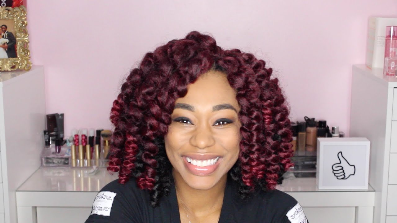 Crochet Braids:Kinky Curly Red Ombre |ChimereNicole