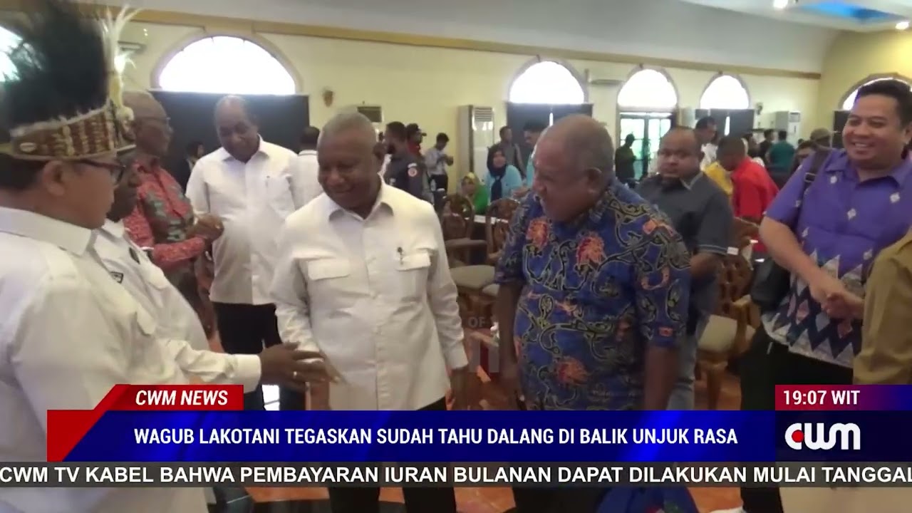 WAGUB LAKOTANI TEGASKAN SUDAH TAHU SIAPA DALANG DI BALIK UNJUK RASA GUBERNUR MANDACAN