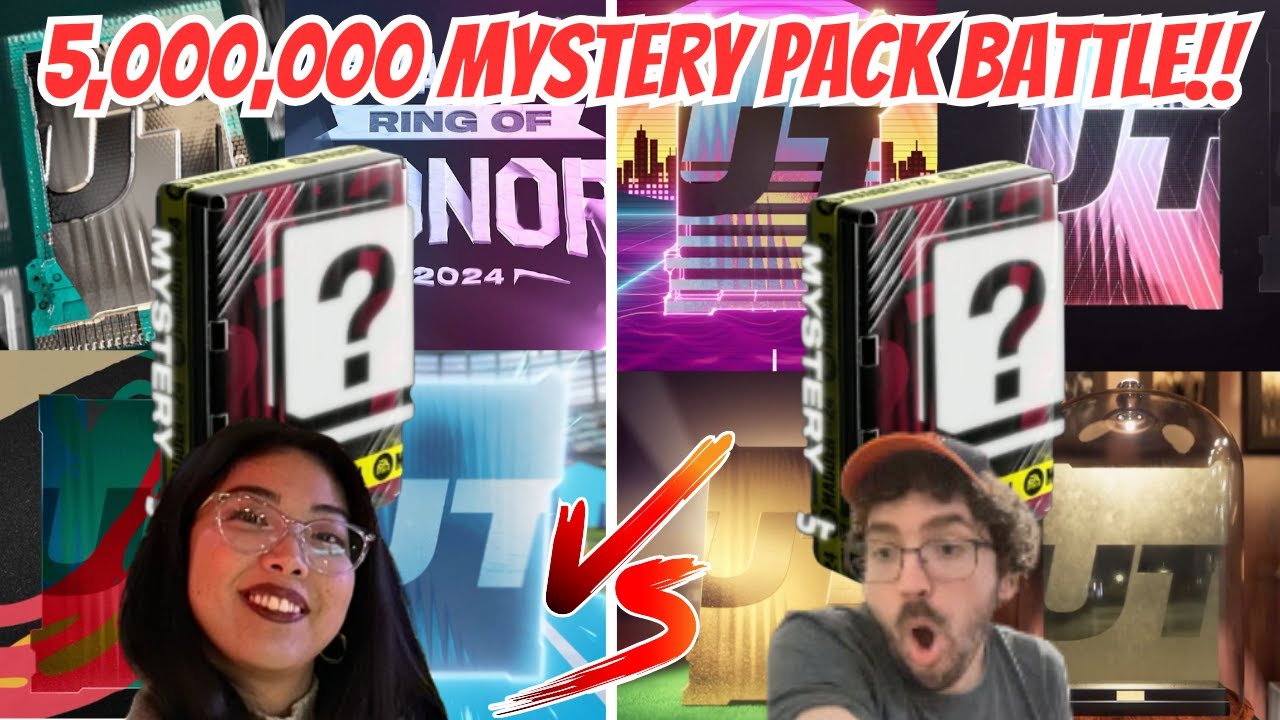 *CRAZY PULLS* 5,000,000 MYSTERY PACK OPENING IN MADDEN 24!! PACK BATTLE AGAINST GIRLFRIEND!!