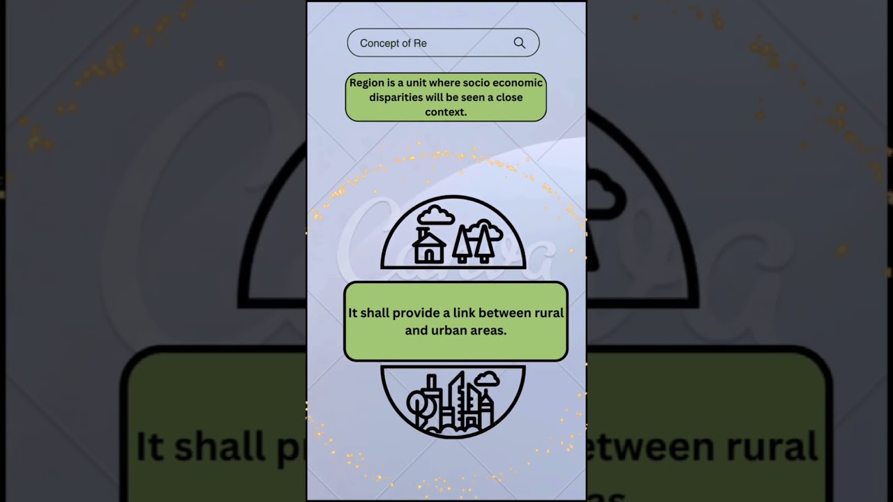 Concept of Regional Plan