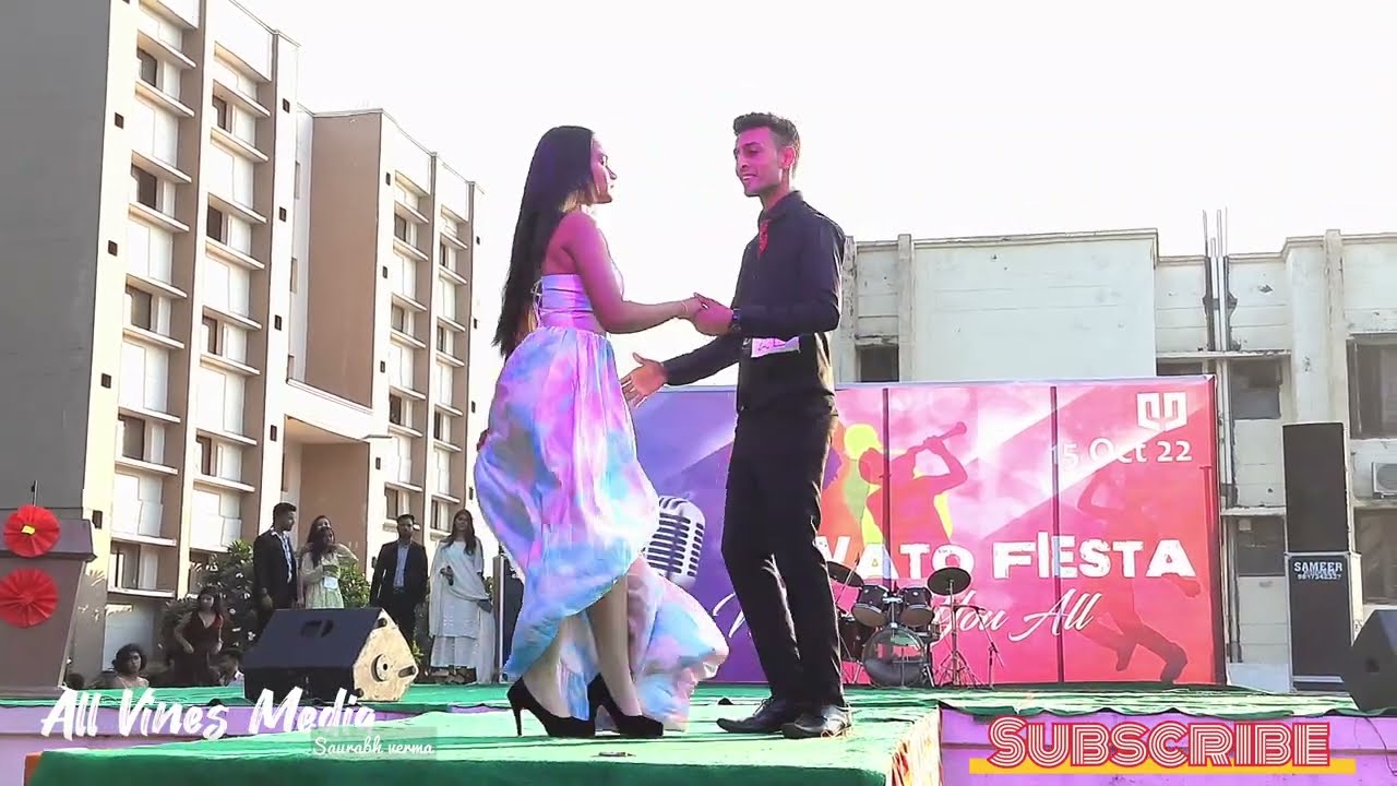End tak dekhna | HaHaHaHa | couple modeling | couple rampwalk #shorts @QuantumUniversityRoorkee