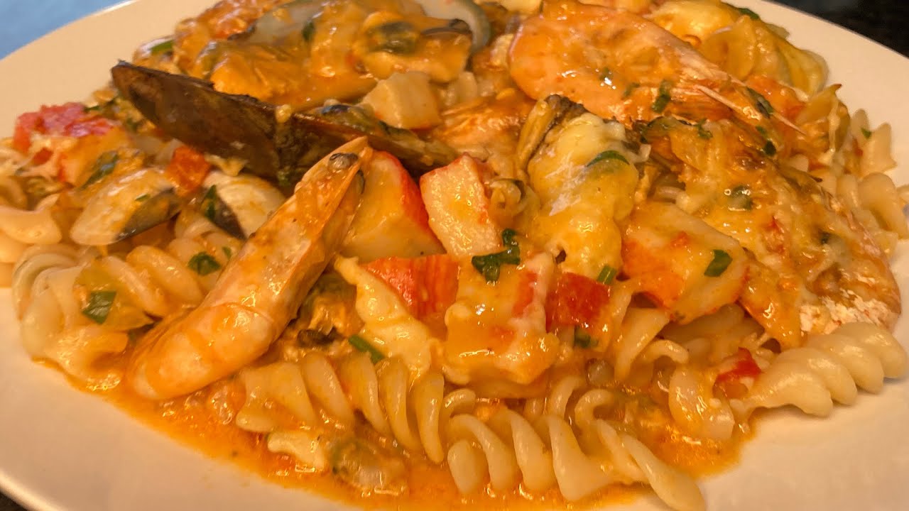 Massa de espiral com frutos do mar!!🦐😋😋