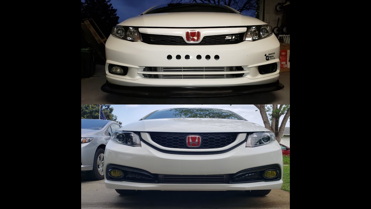 9th Gen Si 2012 to 2013+ Bumper Swap (transformation)