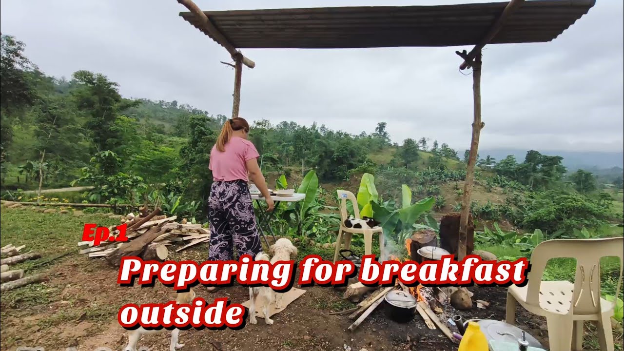 Preparing Breakfast ; A peaceful morning with bird chirping around
