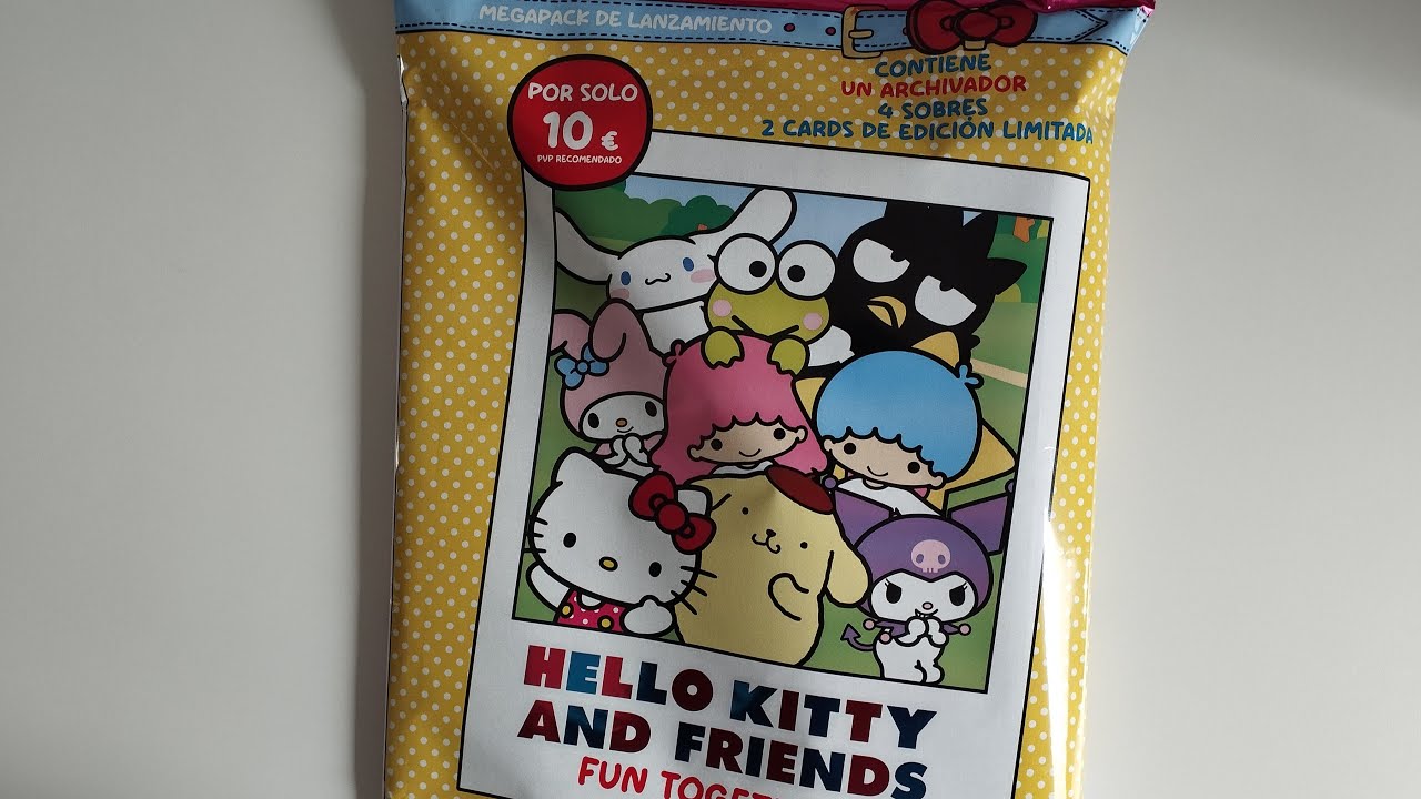 LAS COLECCIONES DEL OCIOSO 523: PANINI HELLO KITTY AND FRIENDS TRADING CARDS STARTER PACK ALBUM!!