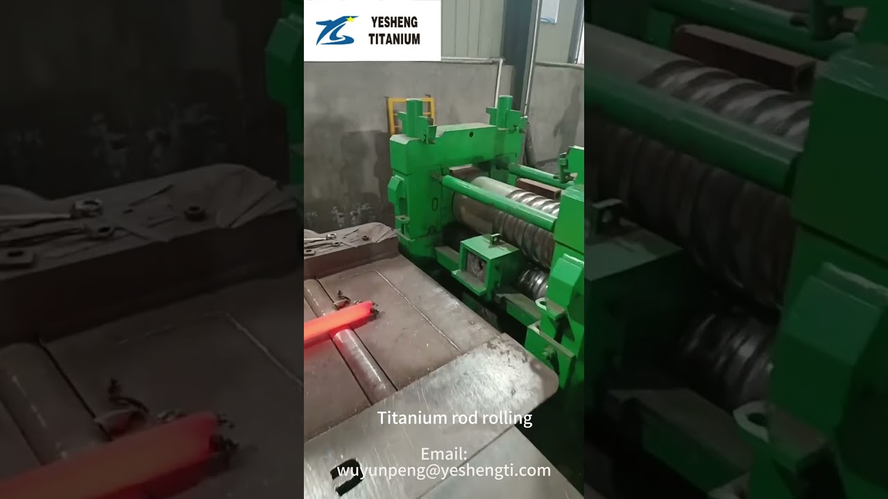 Titanium rod rolling process