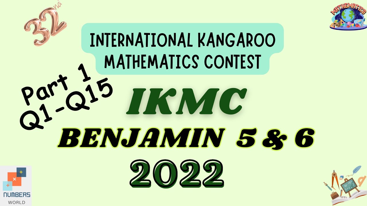 IKMC 2022 grade 5-6 (Part 1)|| Math Kangroo || Solved past papers #IKMC #2022 #level 5-6 #kangroo