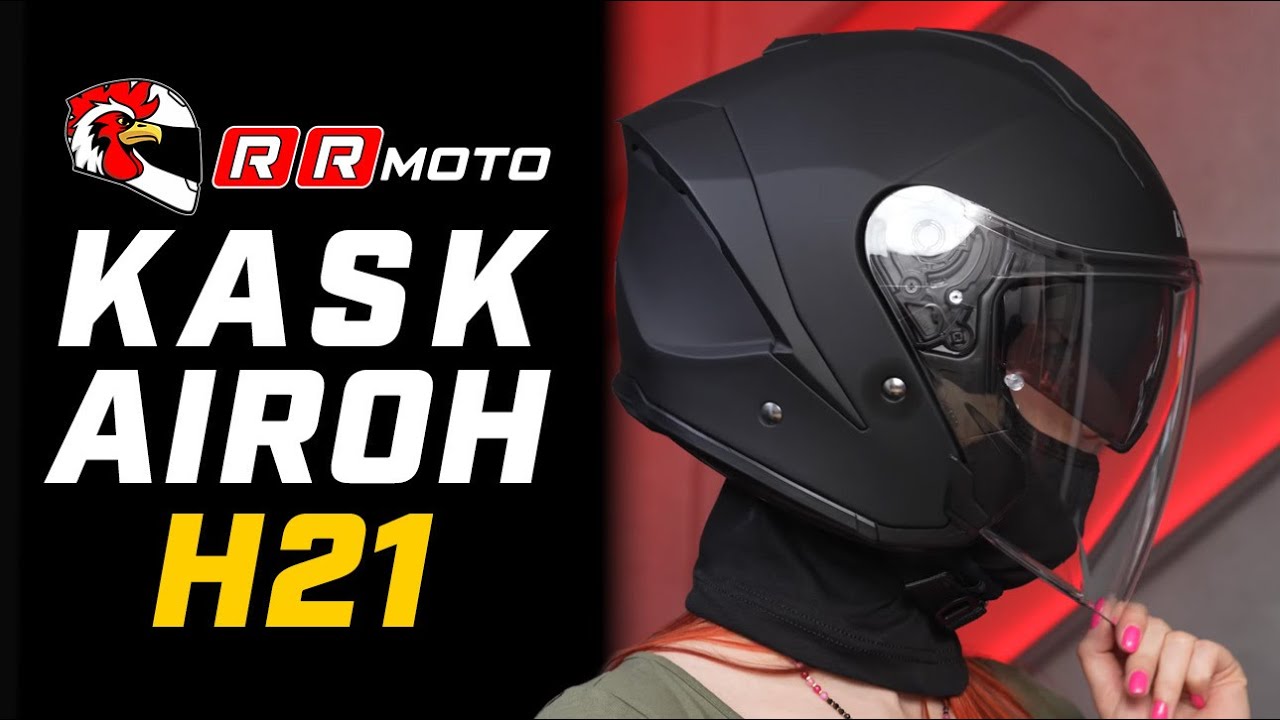 AIROH H21 - otwarty kask motocyklowy z carbonową skorupą
