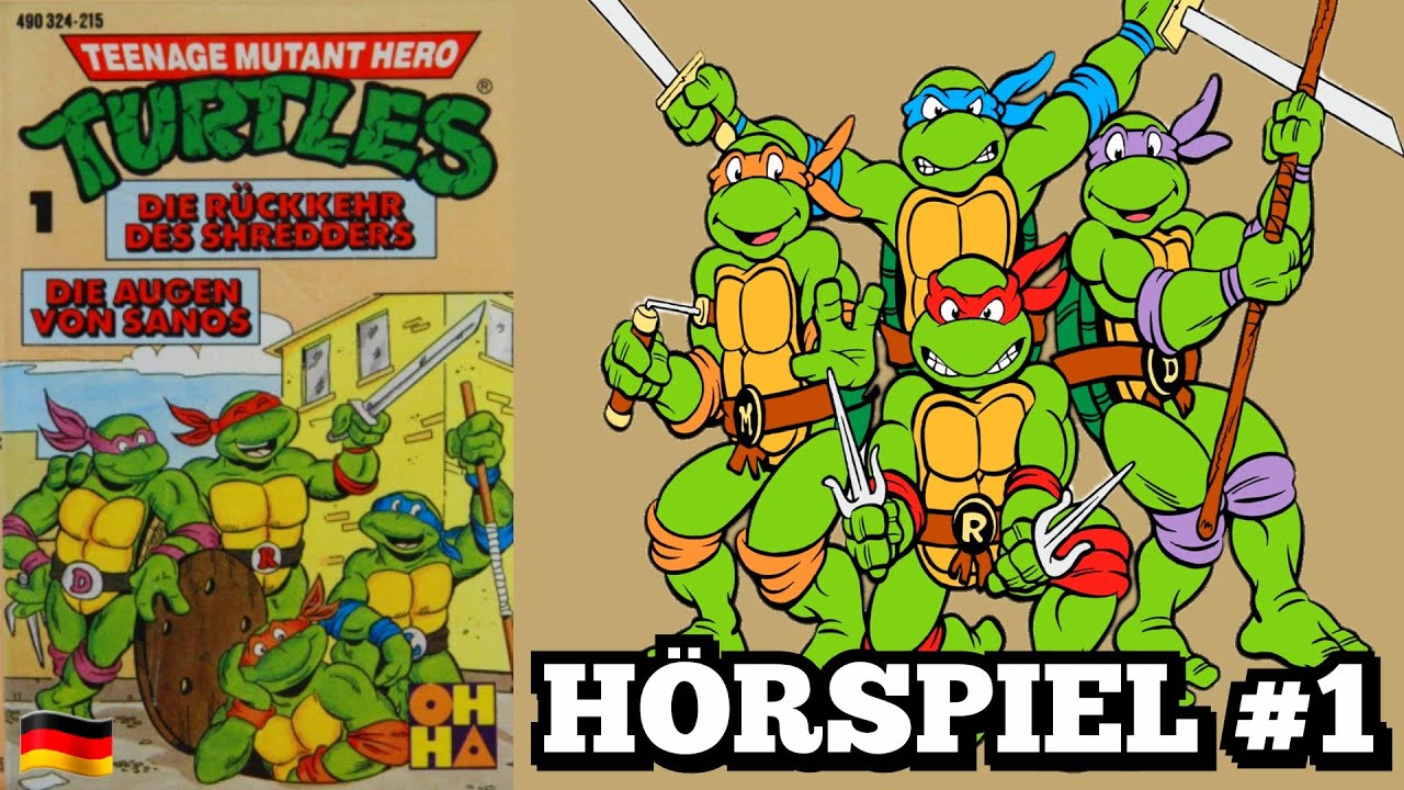 HÖRSPIEL Teenage Mutant Hero Turtles #1 - 1990 OHHA TMNT Kassette - KOMPLETT - HD - bloff.de