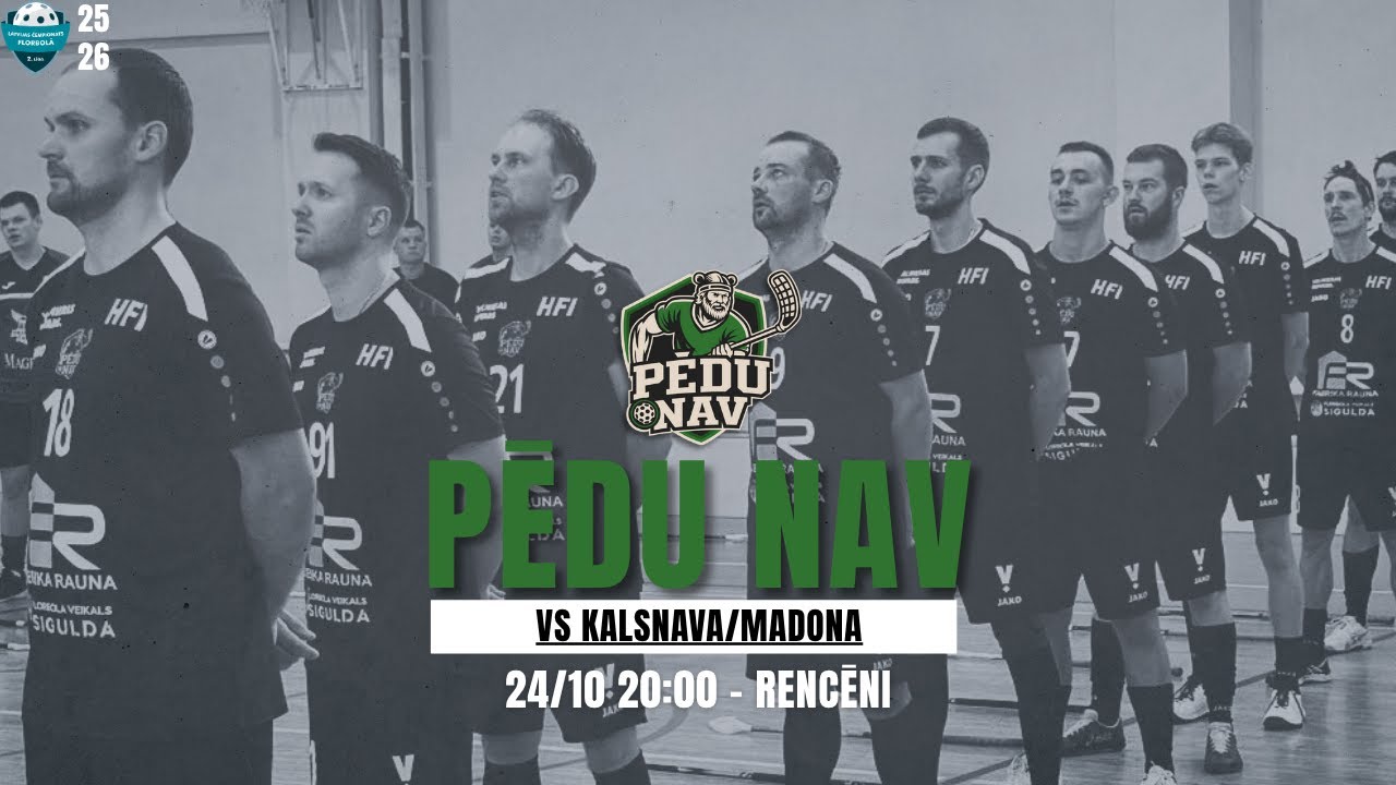 PĒDU NAV VS KALSNAVA/MADONA | Latvijas čempionāts florbolā 2. līga