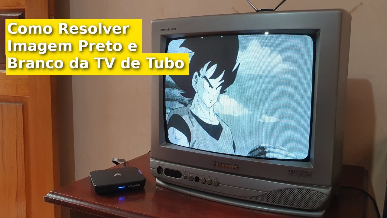 Como Resolver Imagem Preto e Branco da Tv Box Aquário Na Tv de Tubo