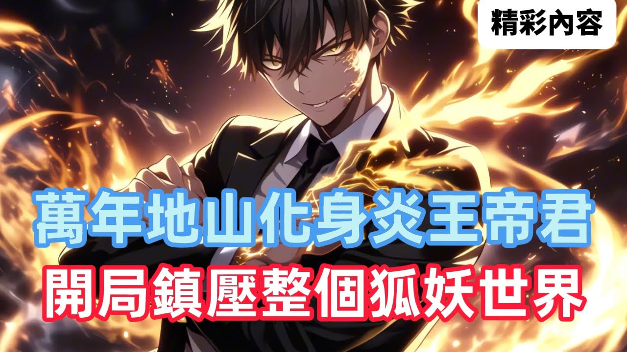 《萬年地山化身炎王帝君，開局鎮壓整個狐妖世界》穿越狐妖世界，你竟成了被萬民跪拜的「地山」，苦熬萬年融合進度100%，化身炎王帝君鍾離！開局打卡獲得神力，巖柱秒殺妖王&hellip;&hellip;#漫画解说