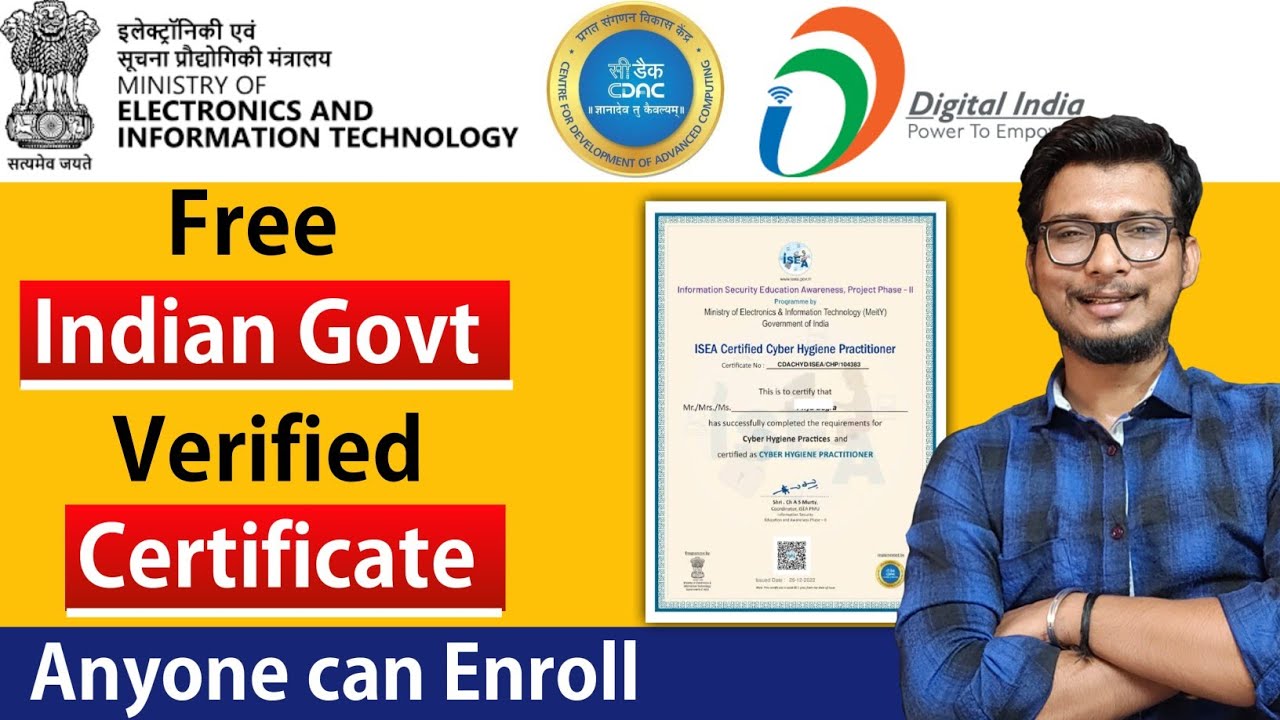 Govt cyber security certifications | cyber security certifications free | cybersecurity certificate