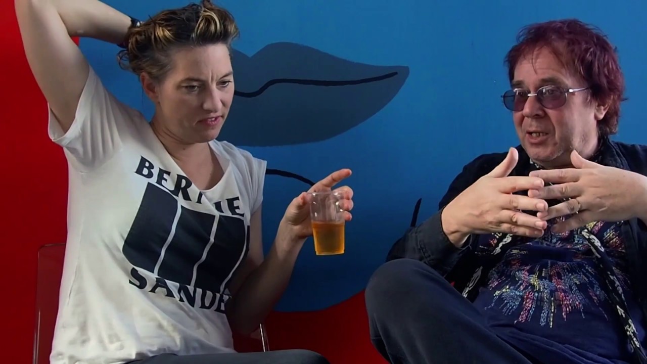 AMANDA PALMER & EDWARD KA-SPEL talk art & patreon backstage in Antwerp