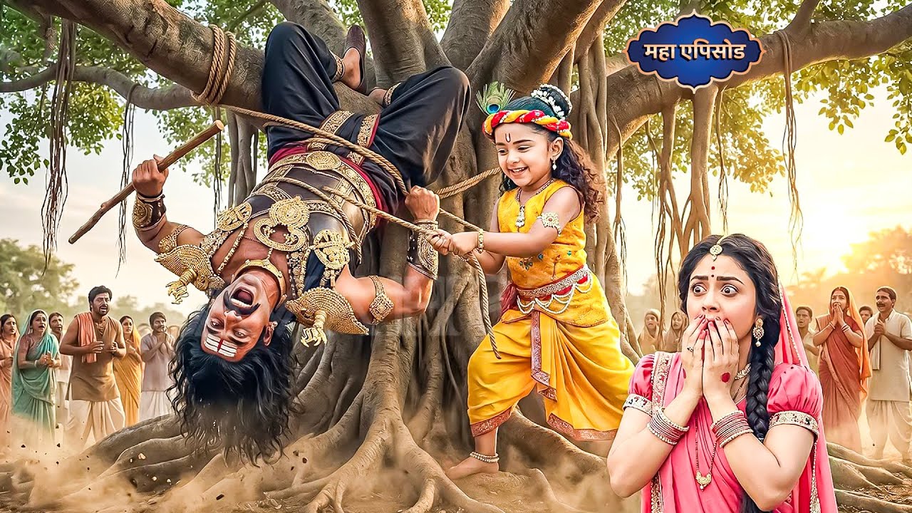 महाएपिसोड_नन्हे कन्हा की महाशक्ति! कंस को पेड़ से उल्टा लटका दिया जिसे देख माता भी हो गई हैरान ?