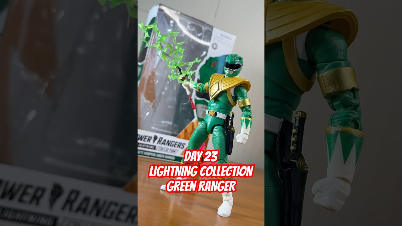 Lightning Collection Green Power Ranger Action Figure Review! #mmpr #shorts