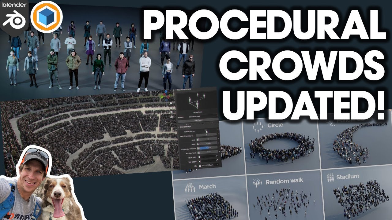 Procedural Crowds for Blender UPDATED! What's New?