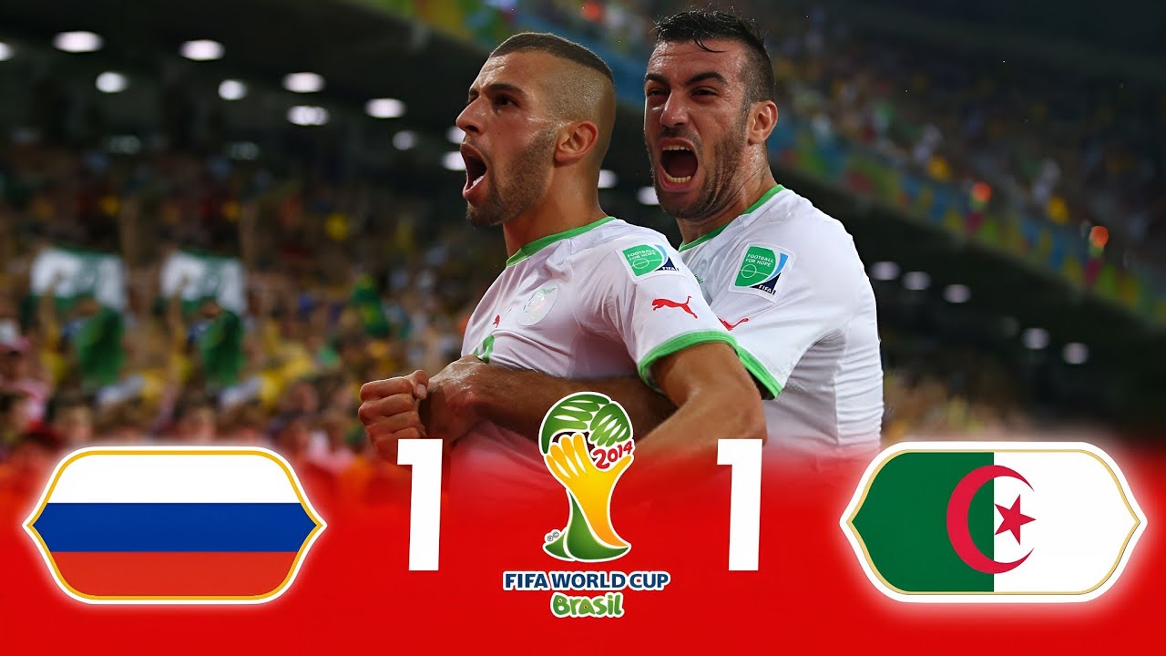 Исторический выход Алжира на ЧМ 🤯🔥 Алжир 1-1 Россия 🏅 [2014]