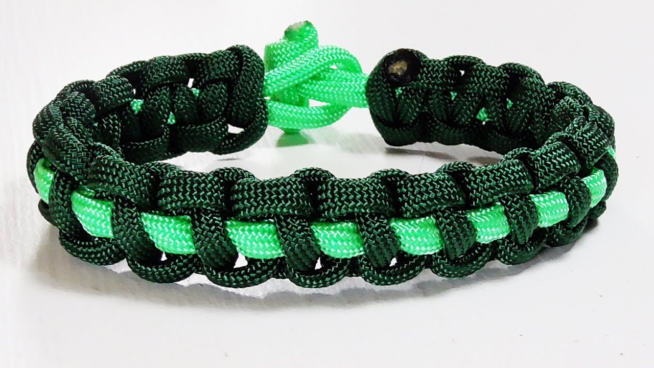 Paracord Bracelet: How To Tie A Thin Line Solomon Bar Bracelet Design