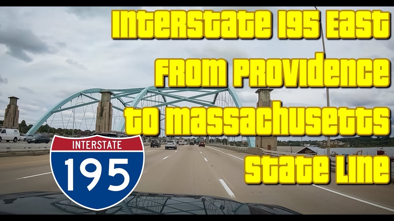 Interstate 195 East from Providence to Massachusetts State Line
