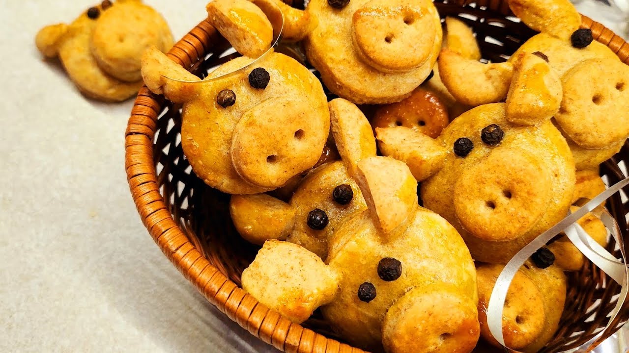 Malac pogácsák 🐷🎉 - teljes kiőrlésű