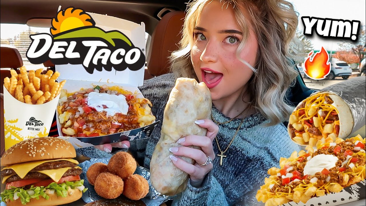 Eating Del Taco Menu Items I've NEVER TRIED BEFORE! + q&a, wedding updates