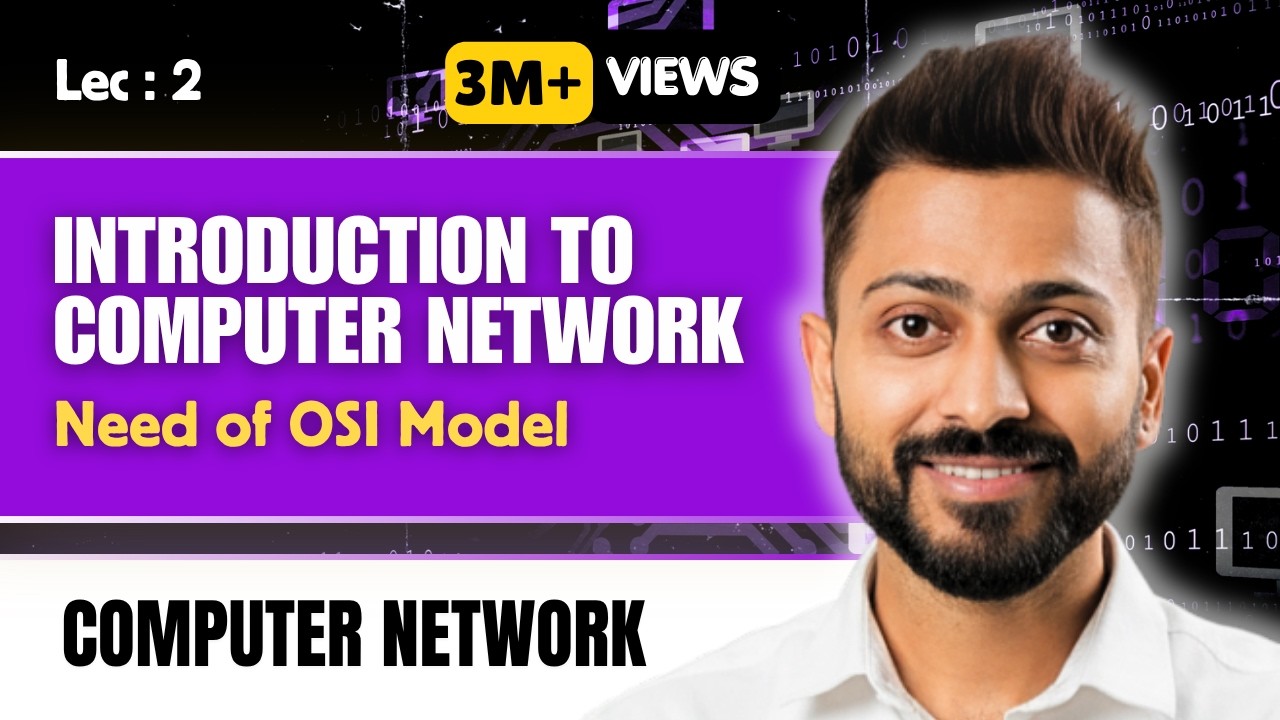 Lec-2: Introduction to Computer Network | OSI MODEL in easiest Way in Hindi | Need of OSI model