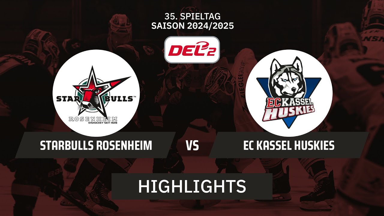 DEL2: Starbulls Rosenheim vs. EC Kassel Huskies I Highlights - 35. Spieltag | SDTV Eishockey