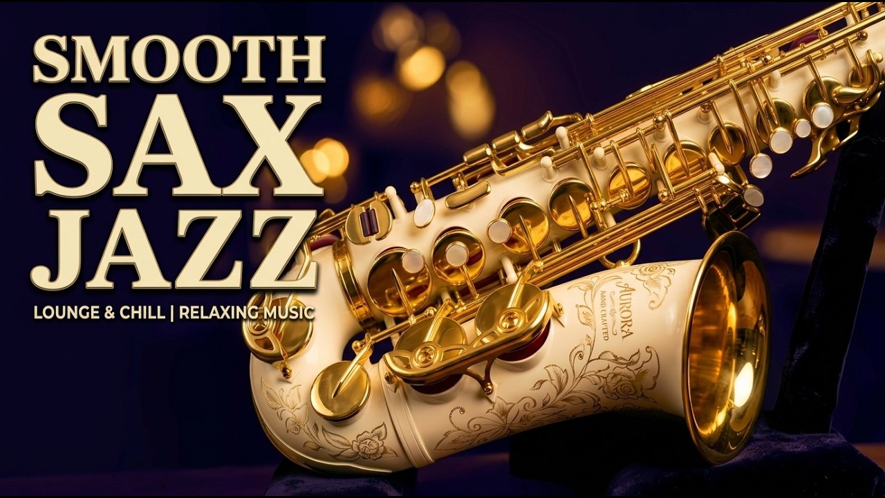 Smooth Sax Jazz 🎷 Elegant Cafe Lounge Music | Relax, Study, Work & Sleep 🎶