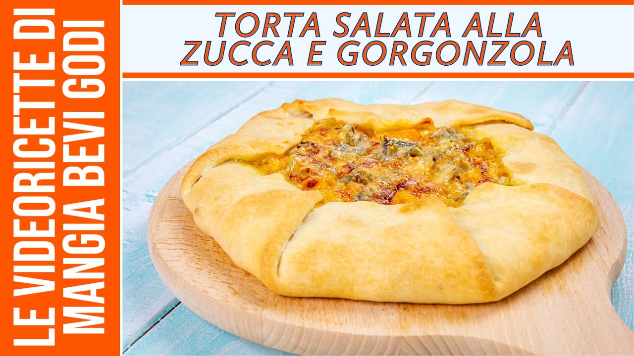 TORTA salata con ZUCCA e GORGONZOLA - Ricetta italiana deliziosa