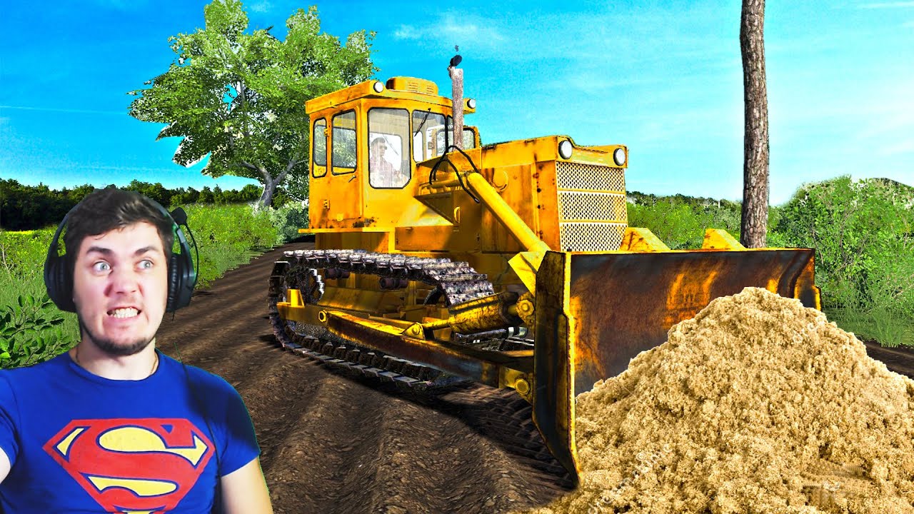 КУПИЛ ДОМ У РЕКИ И СТРОЮ ДОРОГУ - FARMING SIMULATOR 19