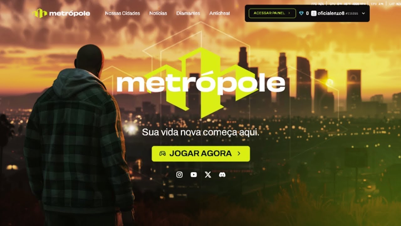 COMO ENTRAR NO METRÓPOLE GTA RP (CIDADE DO LOUD CORINGA) EM 2025!!