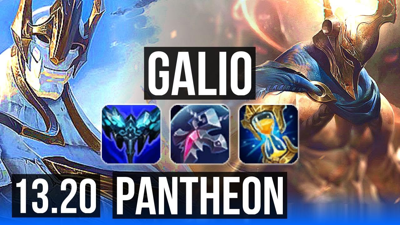 GALIO vs PANTHEON (MID) | Rank 2 Galio, 2/2/20 | EUW Challenger | 13.20