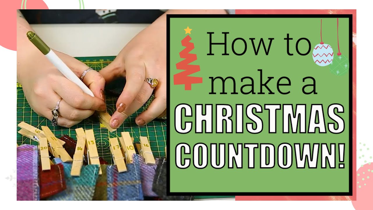 Easy Christmas countdown & advent calendar | diy Christmas crafts to make | Craftmas2020