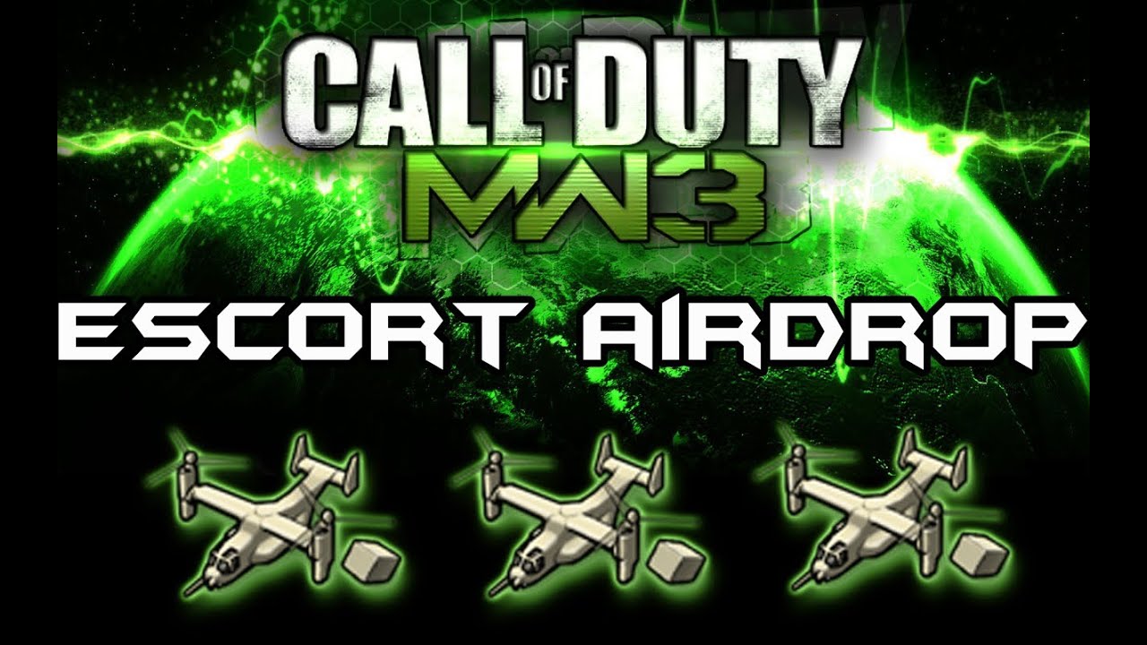 MW3 :: ESCORT AIRDROP 18 KILLSTREAK REWARD :: Support Strike Package  :: Modern Warfare 3