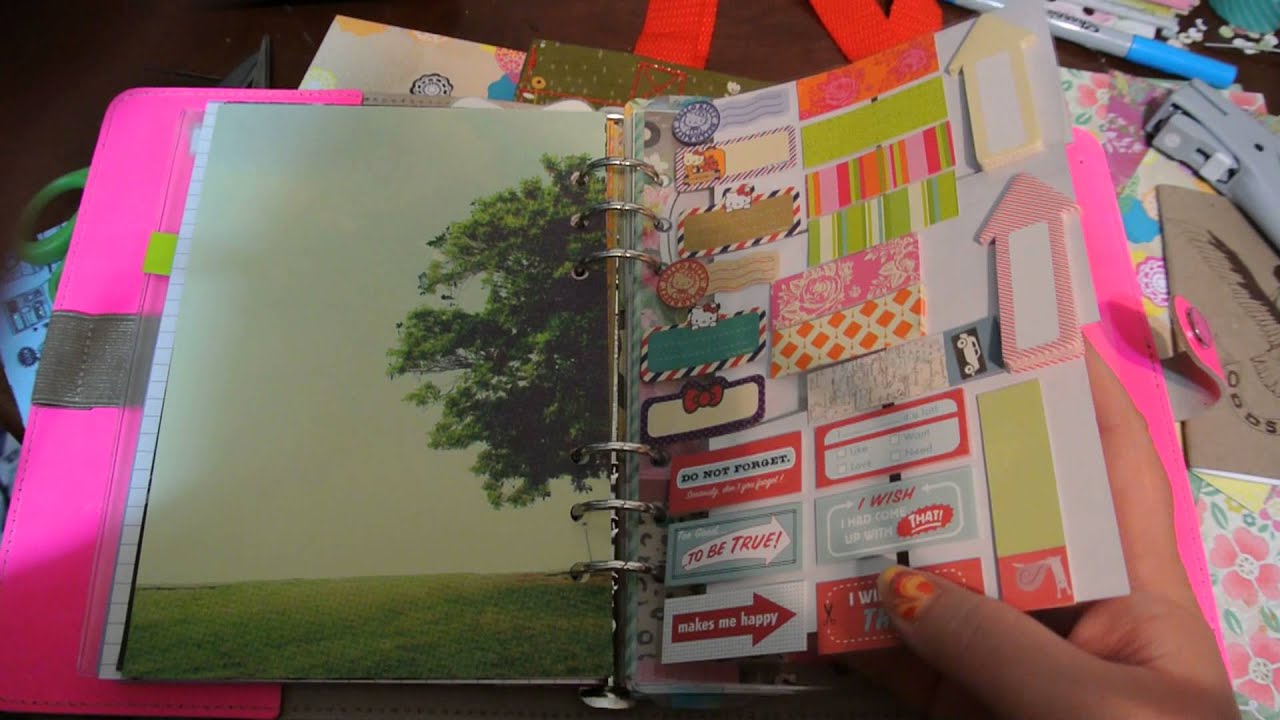 Original a5 Flouro Pink Filofax Set UP!!!