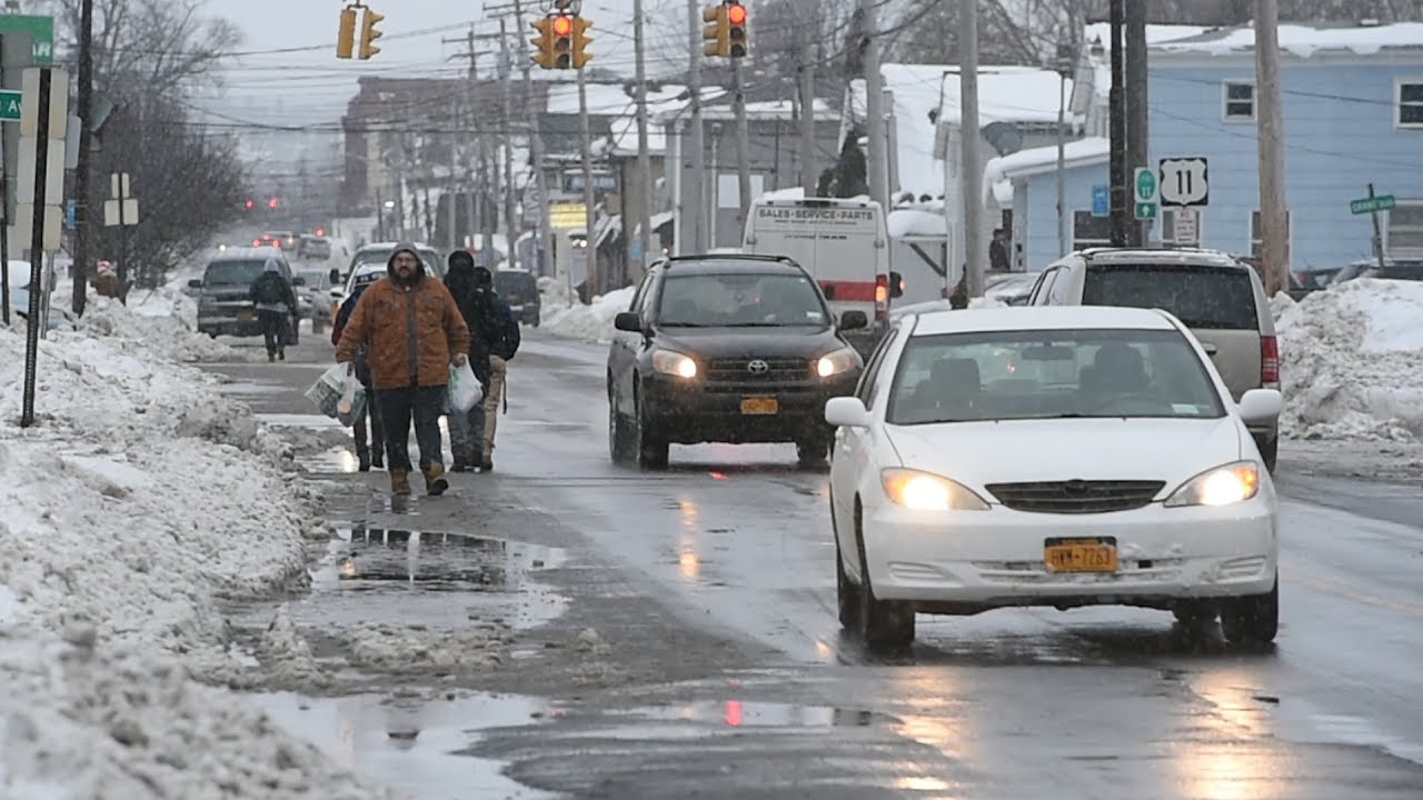 Dangerous unusable Syracuse sidewalks still buried in snow