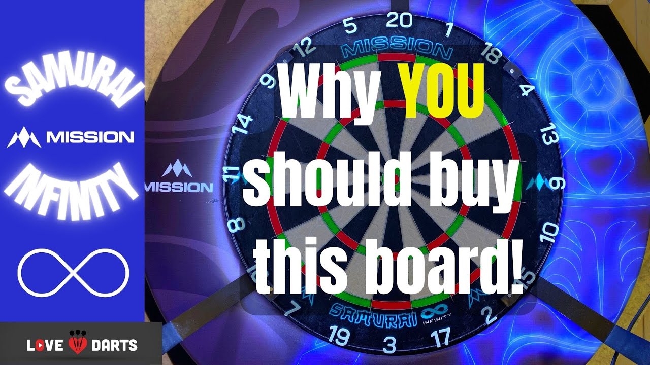 LoveDarts- SAMURAI INFINITY DARTBOARD - Mission Darts 2023! The bestboard under £50?