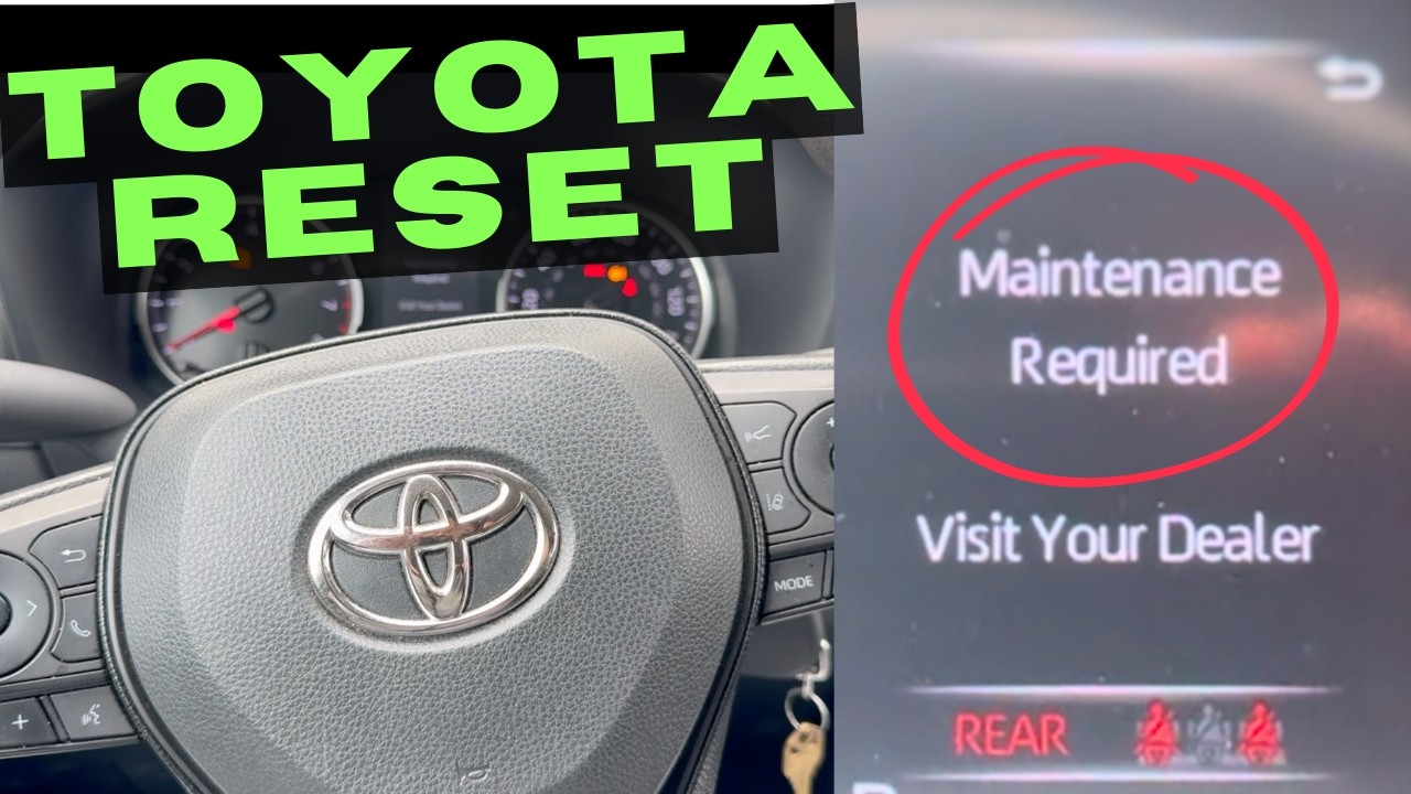 RESET Toyota Maintenance Required Light in 30 Seconds!