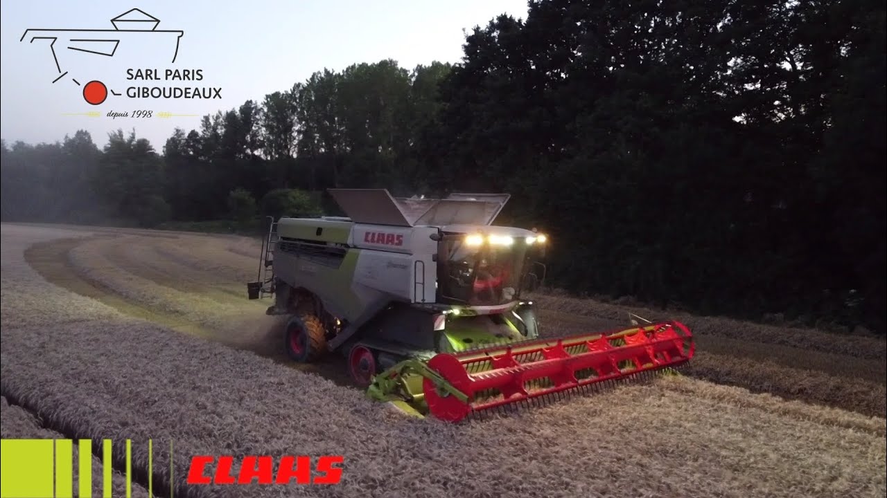 Moisson de blé de nuit 2022 LEXION 6700