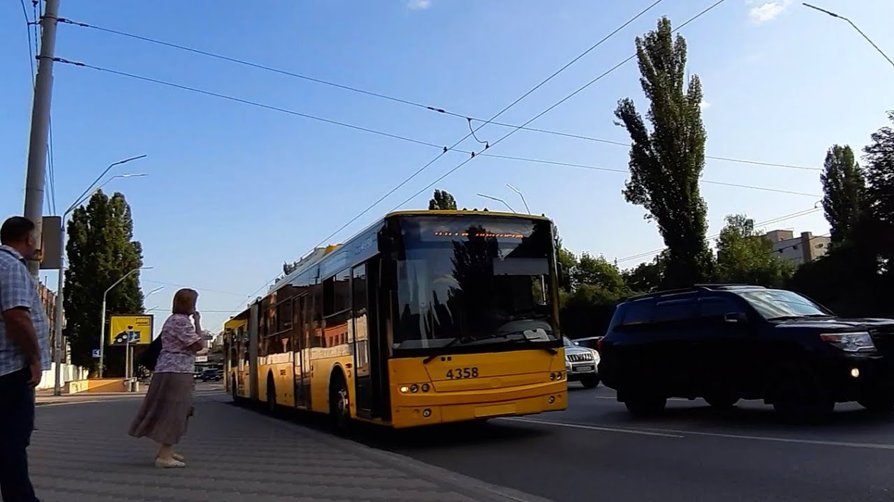 Тролейбус №31Д.Вулиця О.Довженка-вул.Милославська.Київ//Trolleybus №31D Dovzenka str-Miloslavska str