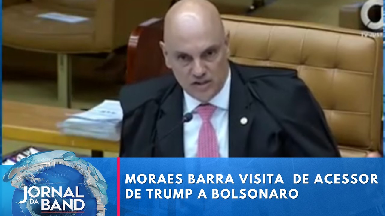 Moraes barra visita internacional a Bolsonaro | Jornal da Band