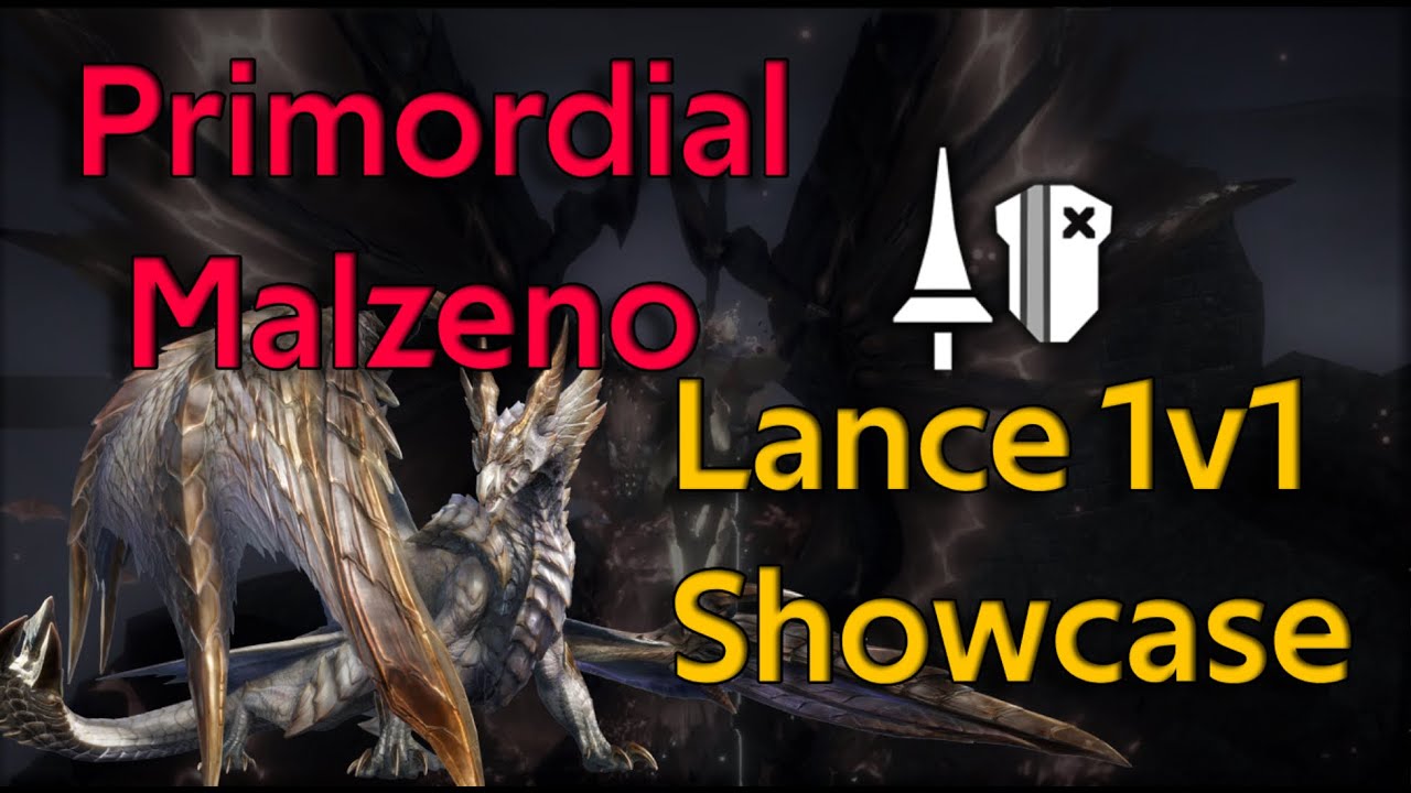 Primordial Malzeno Lance 1v1 Showcase (Full Run +Bonus Tips) MHR:SB